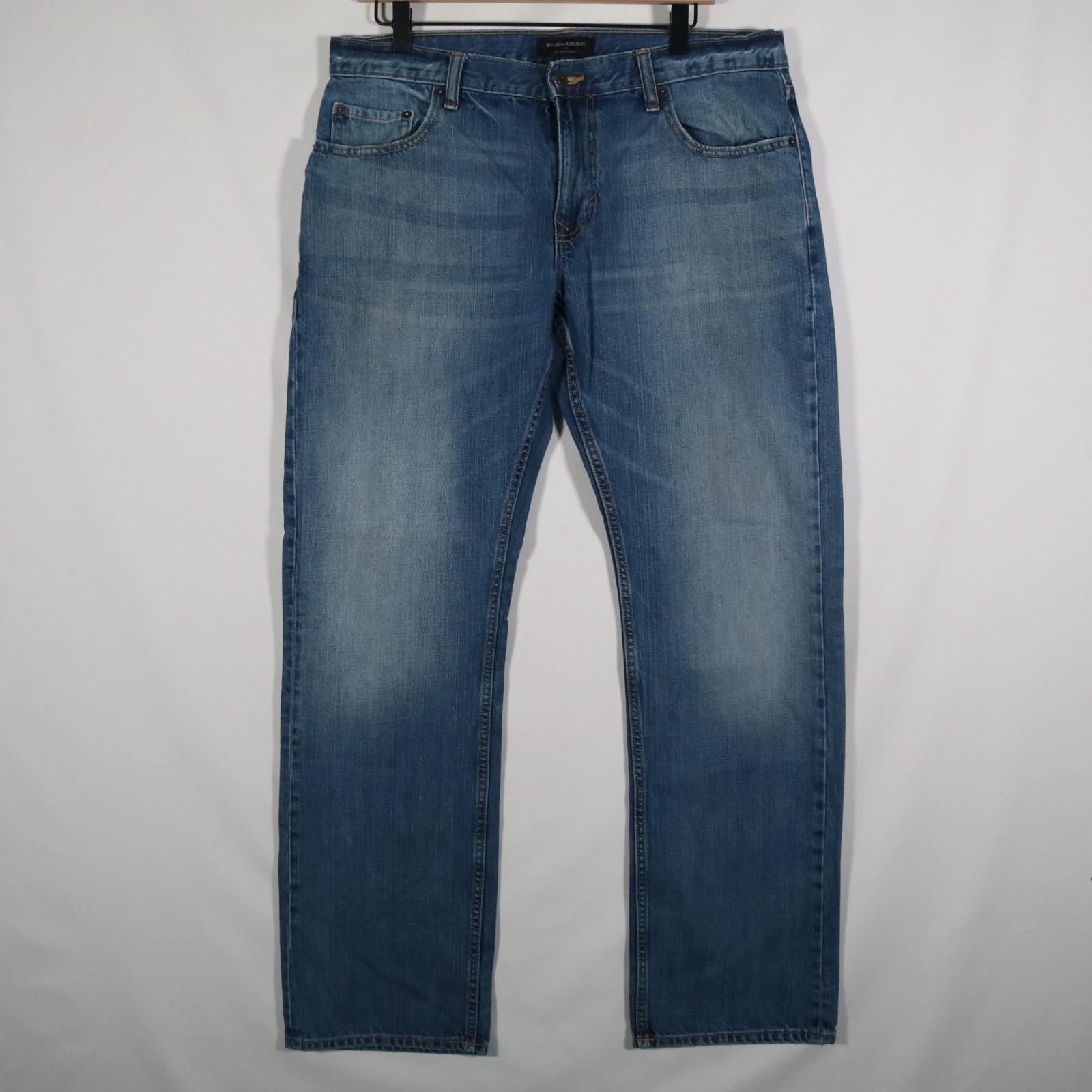 Banana Republic Vintage Straight Jeans Men’s 34x32 Dark Wash Measure 36x31