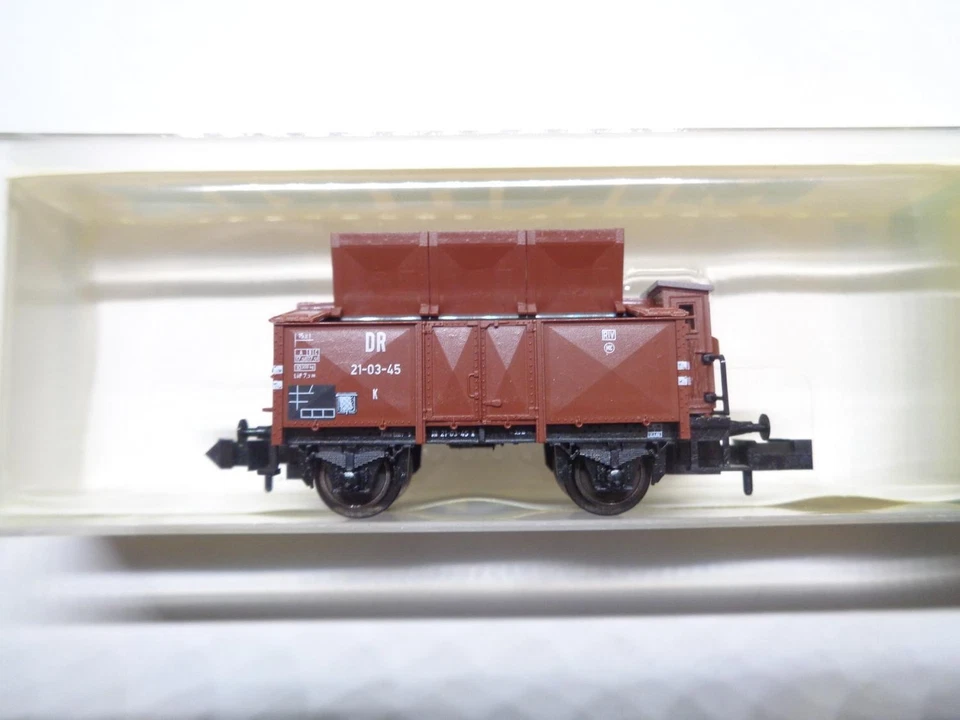 MINITRIX 13650 Klappdeckelwagen DR in OVP (14690)