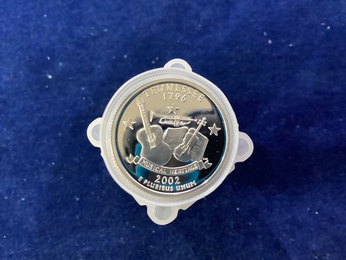 2002-S Tennessee Statehood Silver Quarter DCAM Proof Roll of 40 Coins - Picture 10 of 10