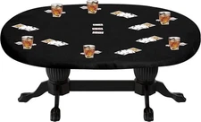 Feltectors Felt Table Cover For Playing Cards and Poker, Oval