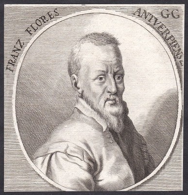 Frans Floris Maler painter Renaissance Portrait Flandern Kupferstich engraving
