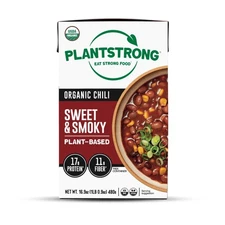 PLANTSTRONG Sweet & Smoky Chili Soup - Organic, Plant-Based, pack of 1