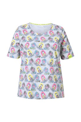 Laurasøn Damen T Shirt Rundhals 1 2 Arm OEKO TEX Made in Green 837298