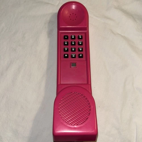 VINTAGE  Milton Bradley Dream Phone WORKS! Pink 1991 Board Game PHONE ONLY