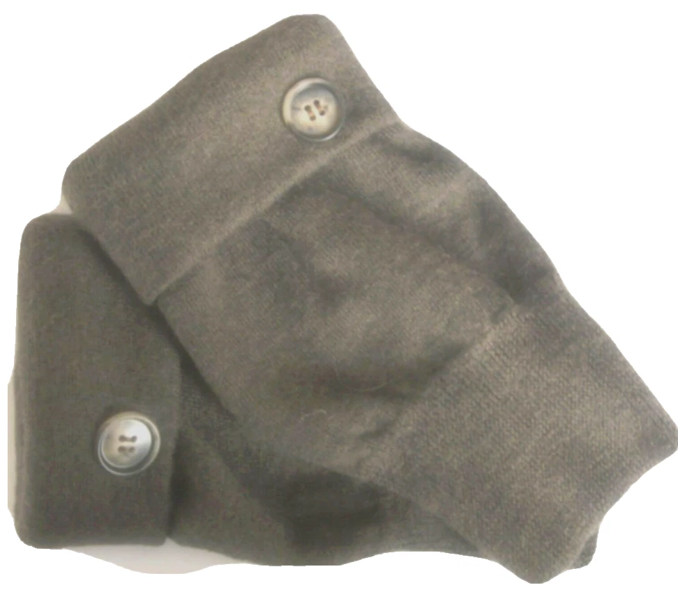 FINGERLESS GLOVES BROWN 100% MERINO WOOL ONE SIZE FITS MOST S M L OS ARM WARMERS