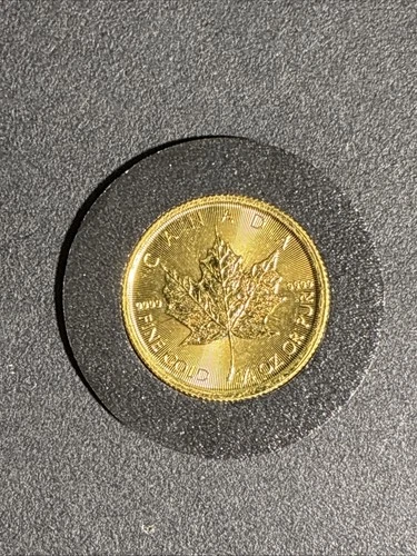 Photo of a 2023 Canadian Gold Maple Leaf 1/4 oz from an eBay listing that sold on Jul 12, 2026