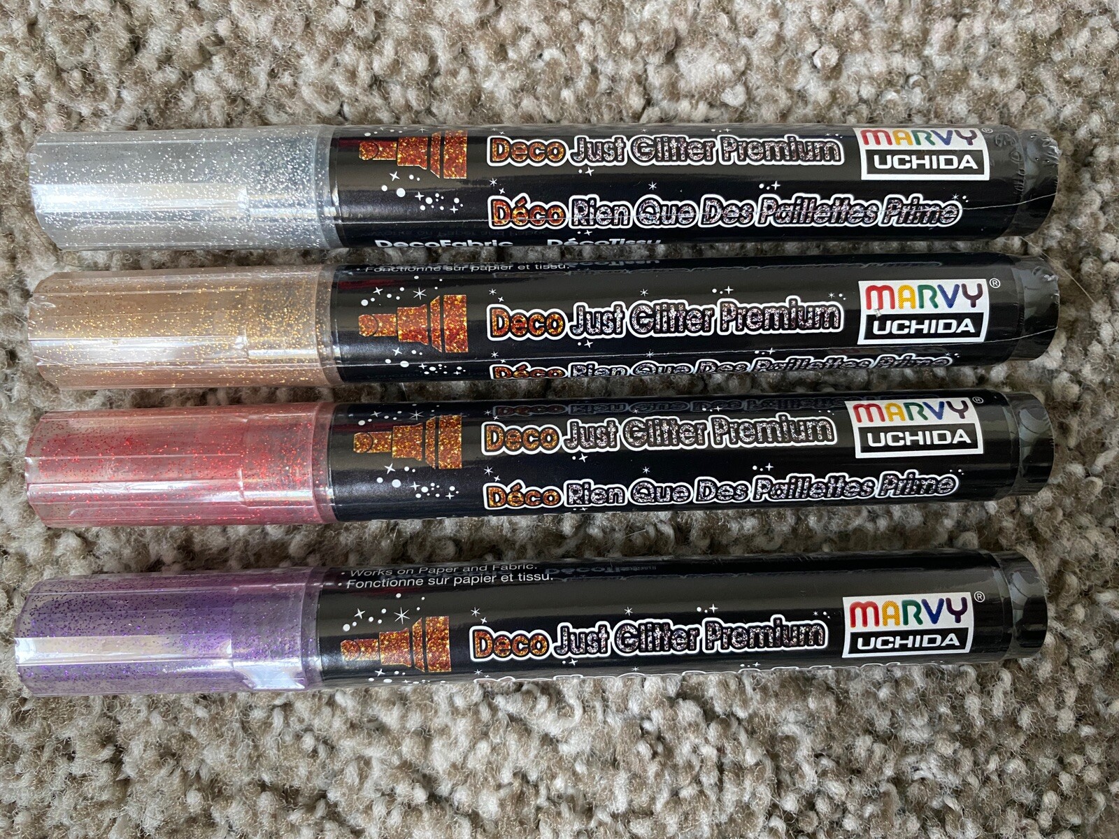 Red, Gold, Silver, Violet New