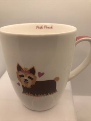 POSH POOCH COFFEE MUG. WELL GROOMED DRESSED DOG MUG. Art Deco Print Mug. B177