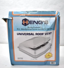 Heng's 71111A-C1G1 Roof Vent w Manual Lid For 14" x 14" Roof Openings White