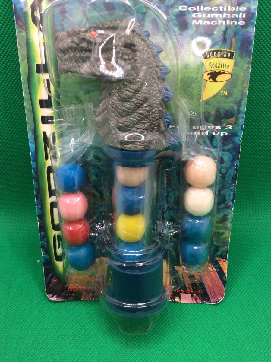 アメコミ flix Gum ball PEZdispenser 90s Unopened NEW Vintage 1998 Flix GODZILLA Mini Bubble Gumball Machine
