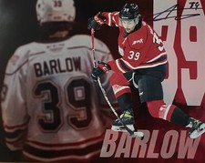 Colby BARLOW Signed 8x10 Photo! NHL 2023 Top Pic!  CUSTOM PHOTO!! W/COA