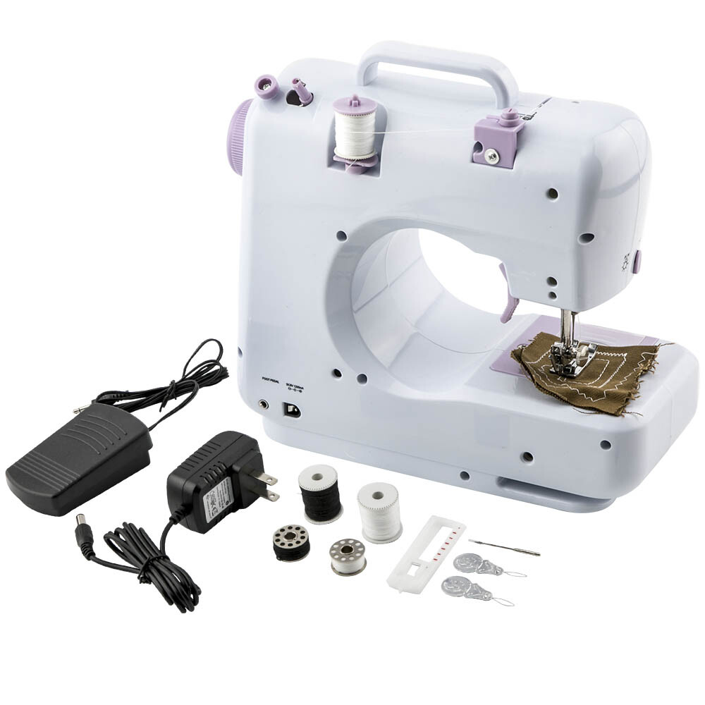 Compact Electric Sewing Machine with 12 Stitches for Home Crafting & Mending-image