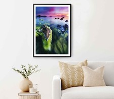 Spectacular Black Sea With Evening Light Poster Premium Quality Choose your Size