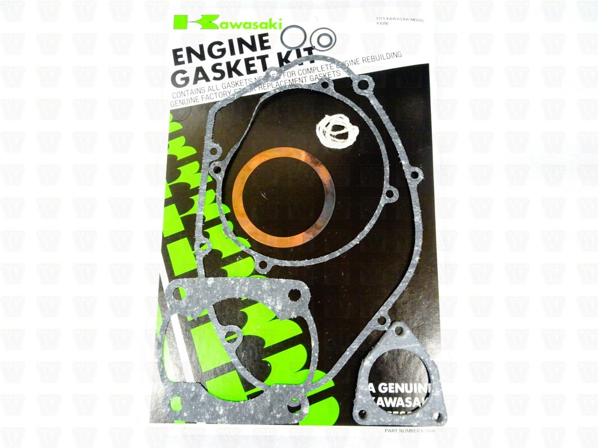 Kawasaki NOS NEW K14046-115 Gasket Kit Set KX KX250 | eBay