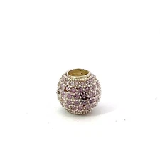 Persona Sterling Silver "Purple Crystal Ball" Bead Charm H11724PZ-07  
