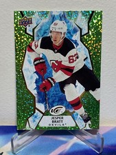 2021-22 Upper Deck ICE Hockey JESPER BRATT #27 GREEN SP