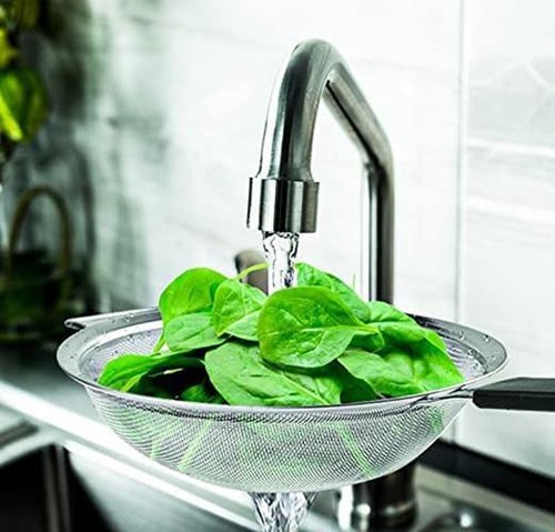 Kafoor 9" Large Fine Mesh Strainer with Thermo Assorted Material Types - Picture 10 of 21