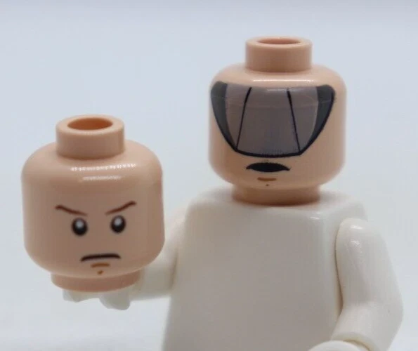 HEAD DUAL Luke Skywalker Visor Stern Look 7965 Star Wars LEGO