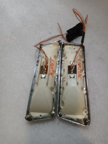 1989 - 1993 CADILLAC DEVILLE INTERIOR COURTESY DOME MAP LIGHT LAMP LENS PAIR - Foto 12 di 22