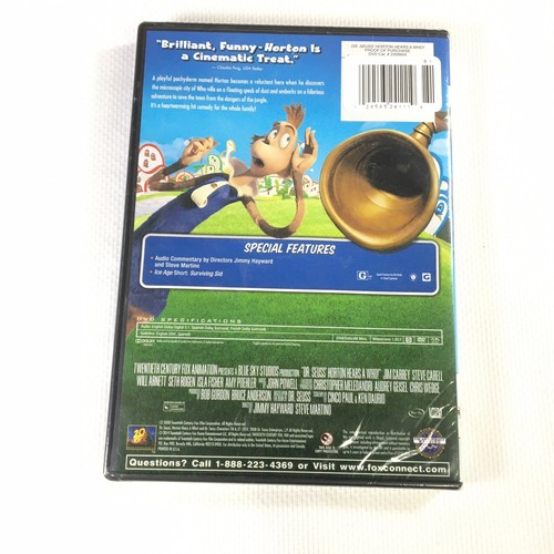 Horton Hears a Who  DVD Jim Carrey Steve Carell NEW FAST SHIPPING DAILY - Bild 2 von 2