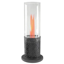 Northlight 19.75" Bio Ethanol Fireplace with Black Decorative Base