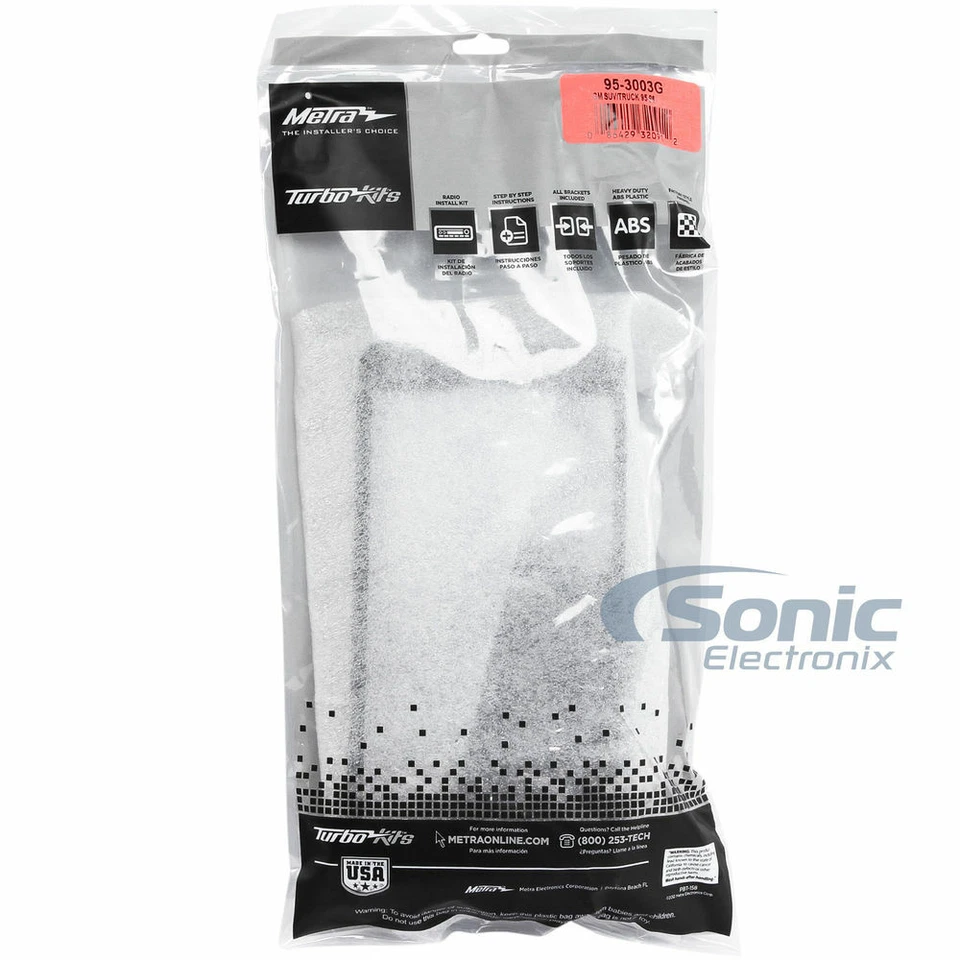 Kit de tablero de radio Metra 95-3003G 2 DIN para camiones/SUV de tamaño completo GM 1995-2002 seleccionados Foto 4 de 4