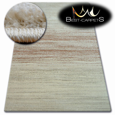 Dicke Qualität 20 mm Modern Design Dicht Teppiche SCHATTEN Beige 8622 Groß Klein