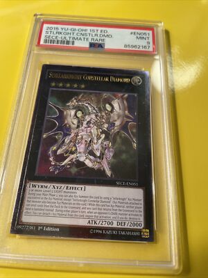 YuGiOh STELLARKNIGHT CONSTELLAR DIAMOND #SECE-EN051🔥PSA 9🔥1st ED