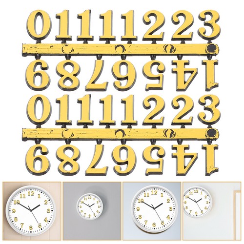 Set of 4 Arabic Numerals Card Clock Spare Parts Numbers Accessories - Zdjęcie 2 z 12
