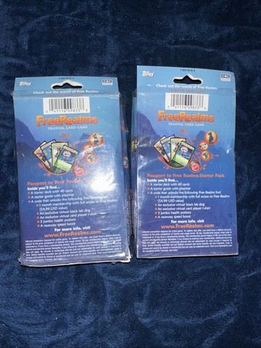 Topps Trading Cards Free Realms Starter Pack Sealed ( X2 Sets ) - Picture 4 of 10
