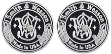 Smith and Wesson Firearm Gun Embroidered Patch | 2PC HOOK BACKING   3"x3"