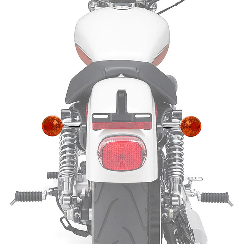 Luz indicadora LED de señal de giro trasera apta para Harley XL883 XL1200 Sportster 92-UP Foto 2 de 4