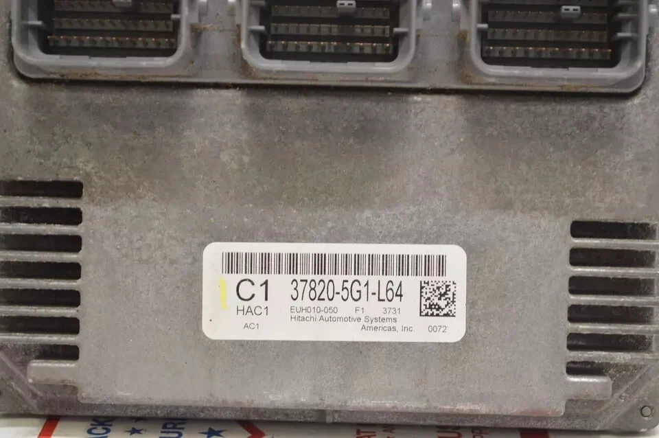 Unidad de módulo de control del motor Honda Accord Touring 37820-5G1-L64 2013 Ecm E28 034 Foto 2 de 3