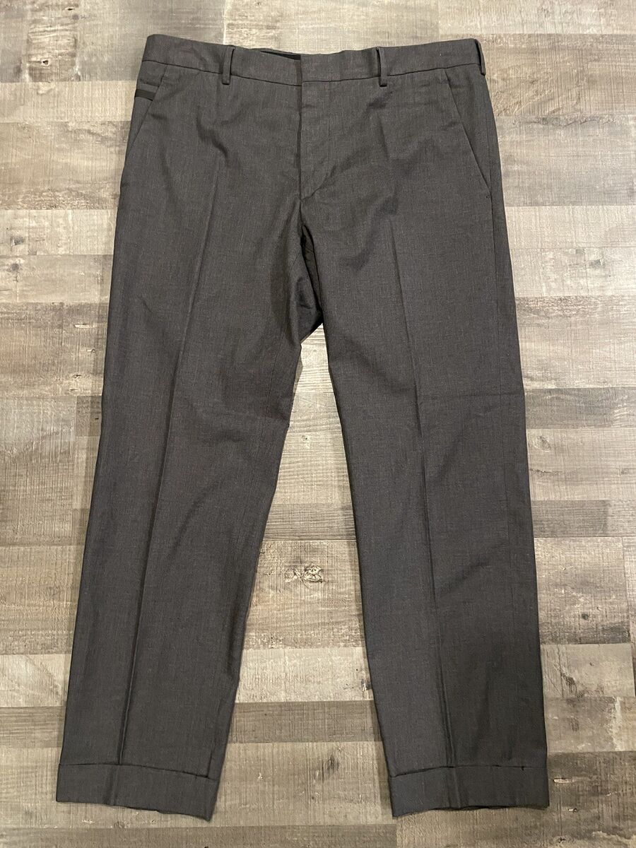 Prada Milano Dress Pants Mens 48 (35x26) Slacks Cuffed Italy Prada Milano Dress Pants Mens 48 (35x26) Slacks Cuffed Italy
