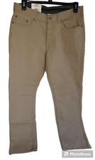 Member's Mark Men's Straight Fit Mason 5 Pocket Khaki Stretch Pant Size 34 X 30