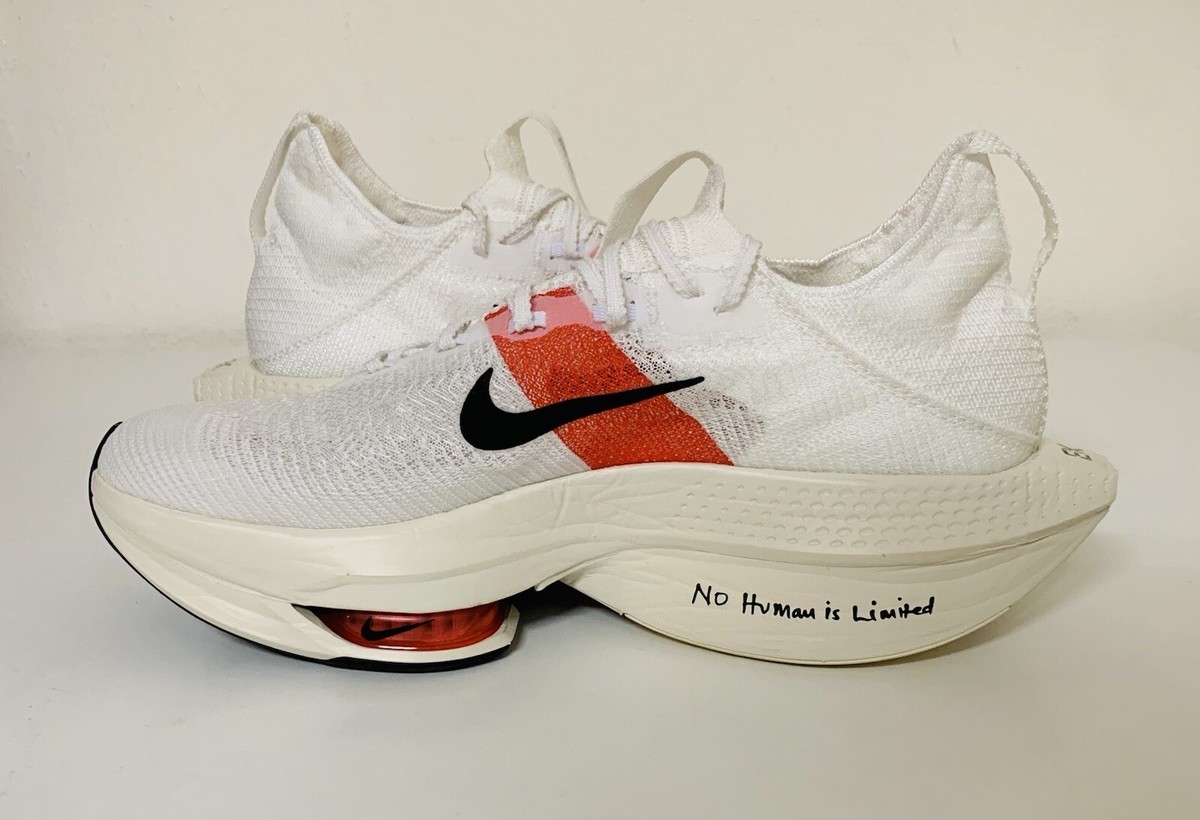 Nike Air Zoom AlphaFly Next% 2 EK Mens Sz 11.5 White Black Nike Air Zoom AlphaFly Next% 2 EK Mens Sz 11.5 White Black