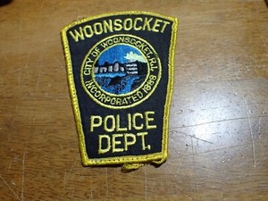 WOONSOCKET   RHODE ISLAND  EARLY OBSOLETE  VEST PATCH BX SP#464