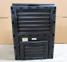 Large Garden Compost Bin, 80 Gallon, Black