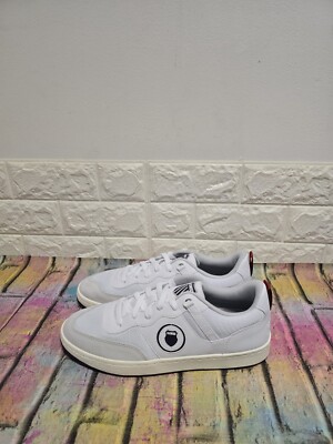 K-Swiss K-Varsity Pumps UK 8 (EUR 42) Herren UVP 80£ Weiß / Peacoat