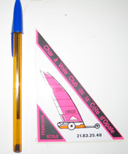 AUTOCOLLANTS. Sport.  CHAR à VOILE CLUB de la COTE D'OPALE