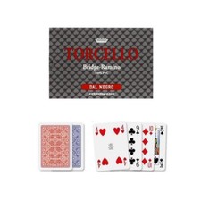CARTE DA GIOCO  TORCELLO PVC DAL NEGRO MAZZO DOPPIO