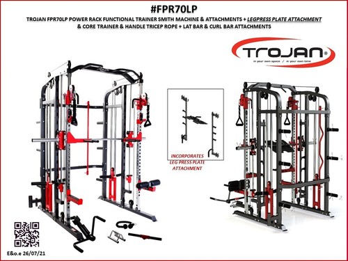 Trojan Leg Press Multi Functional Training Smith Machine Power Rack - Picture 8 of 14