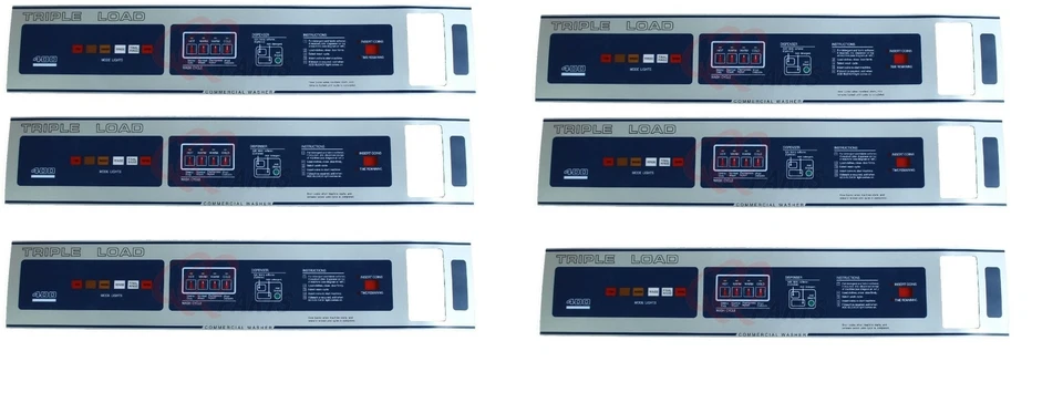 QRINNOVATIONS 6 PCS DEXTER WASHER T400 FRONT LABEL Part #9412-076-007