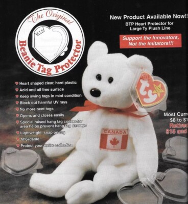Two 100 Count bags Of BTP  Beanie / Boo Tag Protectors .The Original Best Made!