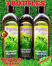 3 Packs BERGAMOTA Shampoo Organico BERGAMOT w/ Collagen Stop Hair Loss 450 ml ea