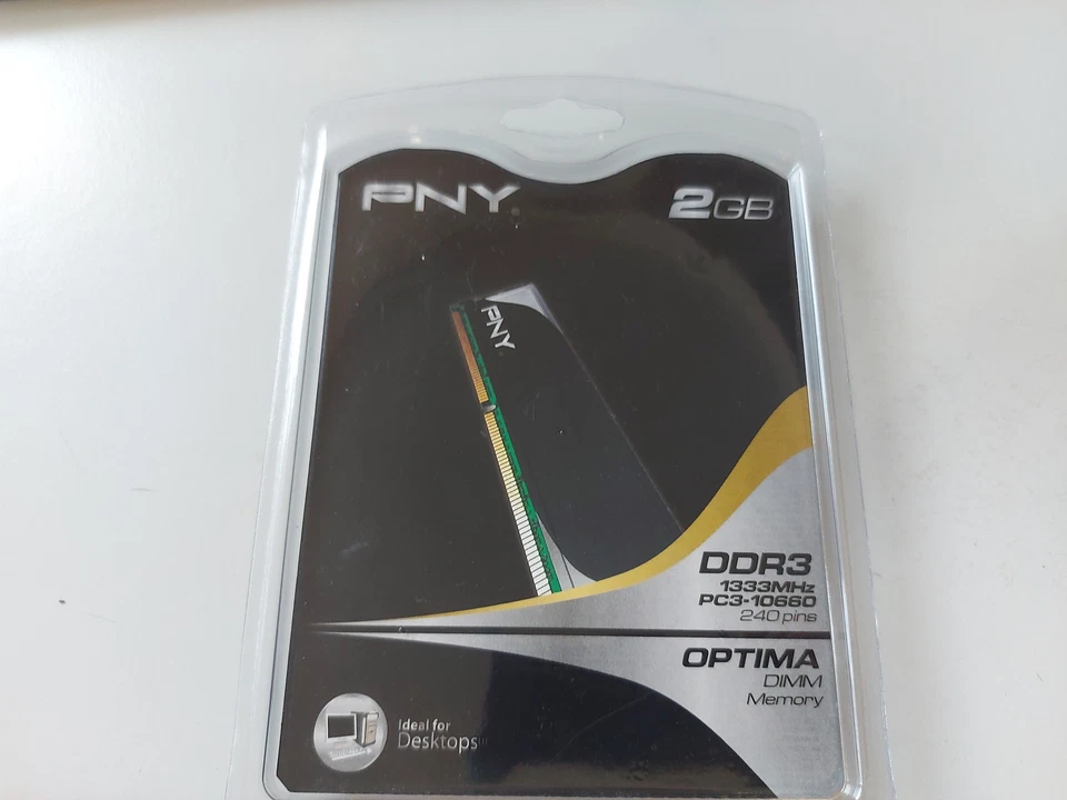 PNY 2GB DDR3 Non ECC PC3-10600 1333Mhz 2Rx8 Memory ( DIM102GBN/10660/3CBX ) NEW - Image 2 of 2