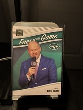 2023 PANINI DONRUSS RICH EISEN FANS OF THE GAME FOOTBALL CARD NEW YORK JETS NFL