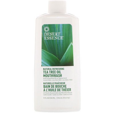 Desert Essence, Teebaumöl Mundspülung, natürlich erfrischend, 8 fl oz (236 ml)