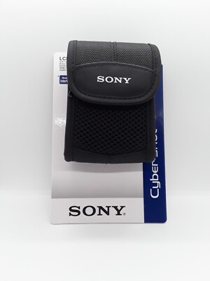 Sony Cyber Shot Camera LCS LST Soft Carrying Case Black Nylon Bag With Belt Loop