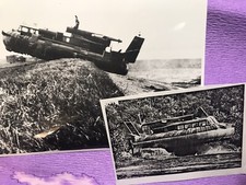Epic Jumping Hovercraft Photograph & Cutting 8 Inch Original Army Military Trial